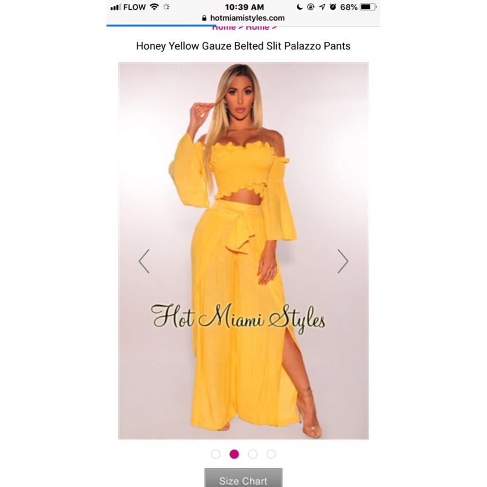 Yellow 2 piece outfit